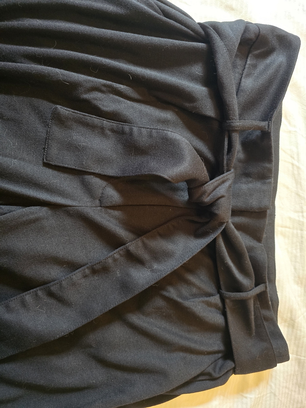 Liz Claiborne Black Paperbag Wide-Leg Tie Pants 16 - Picture 8 of 8